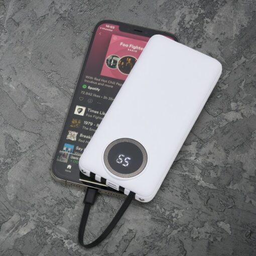 Power Bank 10.000mAh com Lanterna e Multissaídas